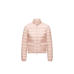 Moncler Lans Packable Short Down Jacket in Light Pink | Women's Puffer Jackets | Coveti