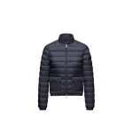 Moncler Lans Packable Short Down Jacket in Night Blue | Women's Puffer Jackets | Coveti
