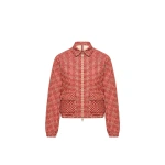 Moncler Lanset Velvet Short Down Jacket in Red | Women's Puffer Jackets | Coveti