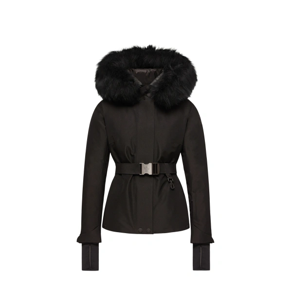 Laplance GORE-TEX Shearling-Trimmed Hooded Insulated Ski Jacket in Black
