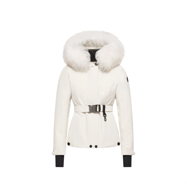 Laplance GORE-TEX Shearling-Trimmed Hooded Insulated Ski Jacket in White