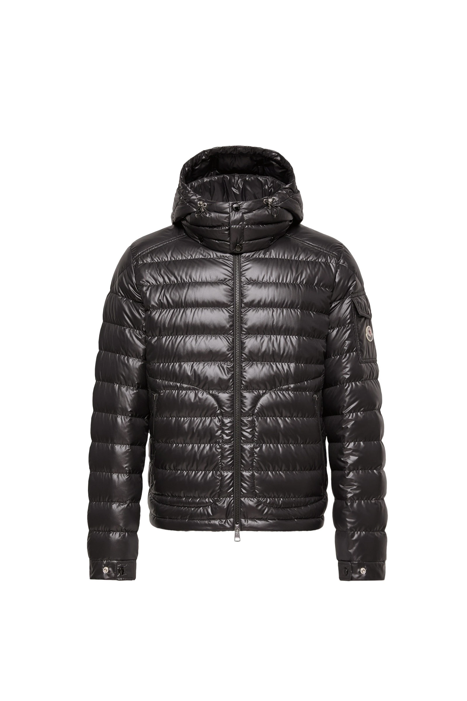 Moncler Lauros Hooded Short Down Jacket in Black Moncler Lauros Hooded Short Down Jacket in Black | Men's Jackets | Coveti