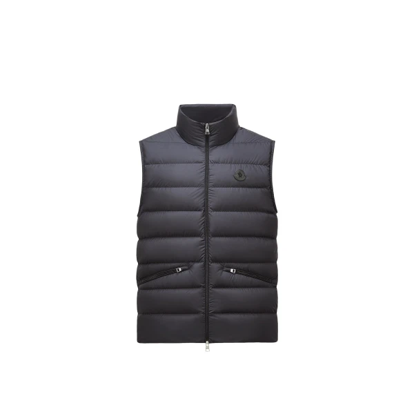 Moncler Lechtal Down Gilet in Navy Blue | Men's Jackets | Coveti