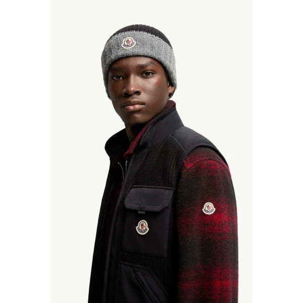 Moncler Lenevra Down Gilet in Black, view 3 | Men's Jackets | Coveti