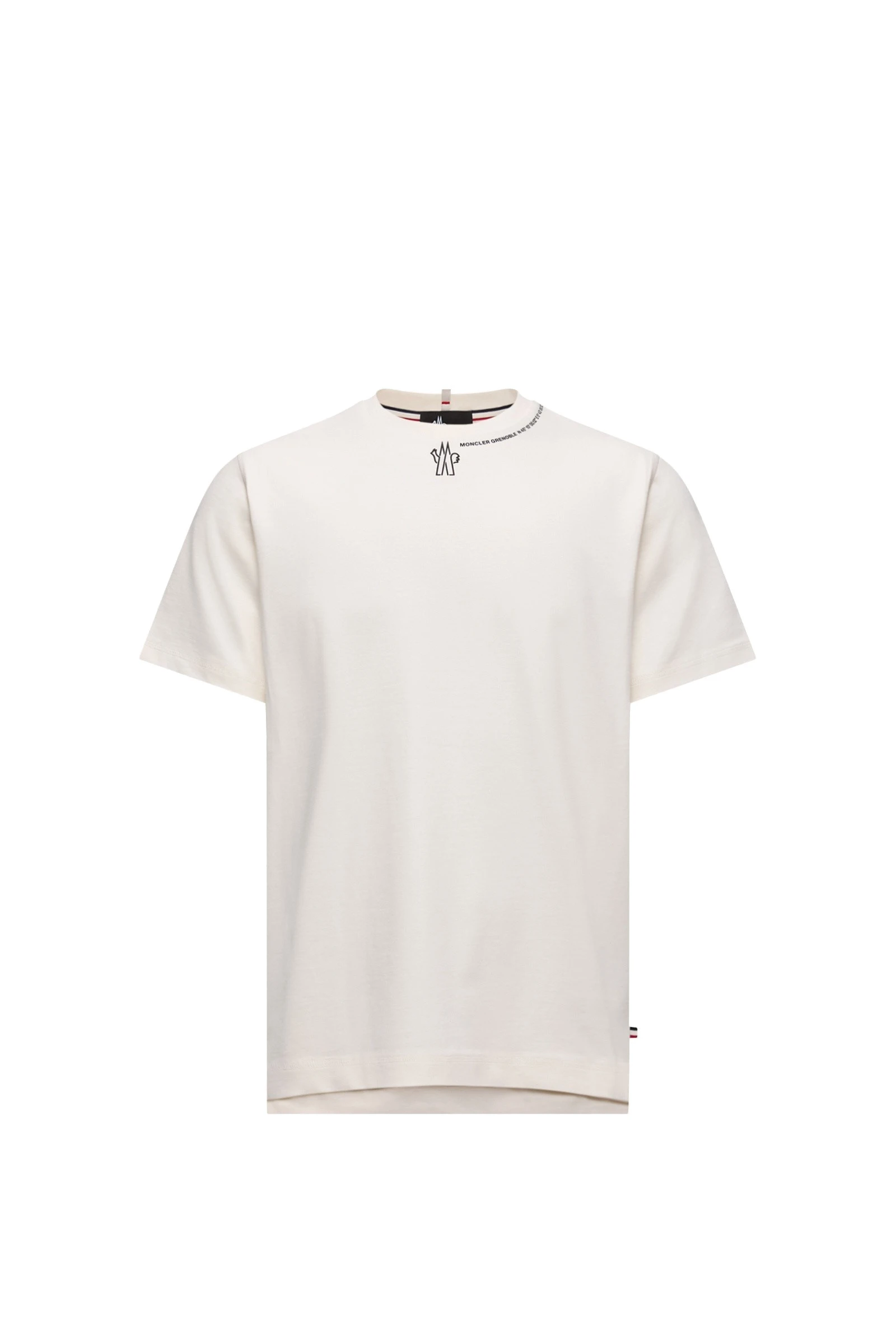 Moncler Logo Cotton T-Shirt in White Moncler Logo Cotton T-Shirt in White | Men's T-shirts | Coveti