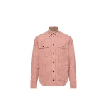Moncler Long Sleeve Check Cotton Shirt in Pink | Men's Shirts | Coveti