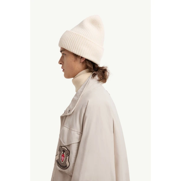 Moncler LoveFrom Moncler Field Jacket in Light Beige, view 4 | Men's Jackets | Coveti
