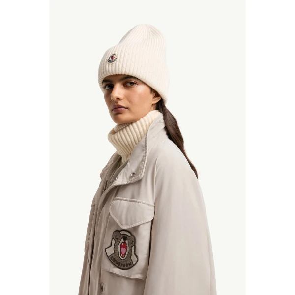 Moncler LoveFrom Moncler Field Jacket in Light Beige, view 5 | Men's Jackets | Coveti