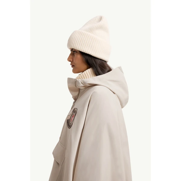 Moncler LoveFrom Moncler Poncho in Light Beige, view 5 | Men's Jackets | Coveti