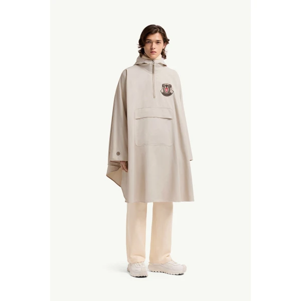 Moncler LoveFrom Moncler Poncho in Light Beige, view 6 | Men's Jackets | Coveti