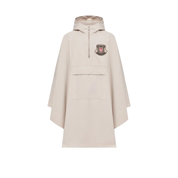 LoveFrom Moncler Poncho in Light Beige