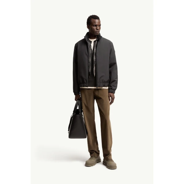 Moncler Luserna Short Down Jacket in Black, view 2 | Men's Jackets | Coveti