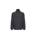 Moncler Maindo Down Shirt Jacket in Navy Blue | Men's Jackets | Coveti