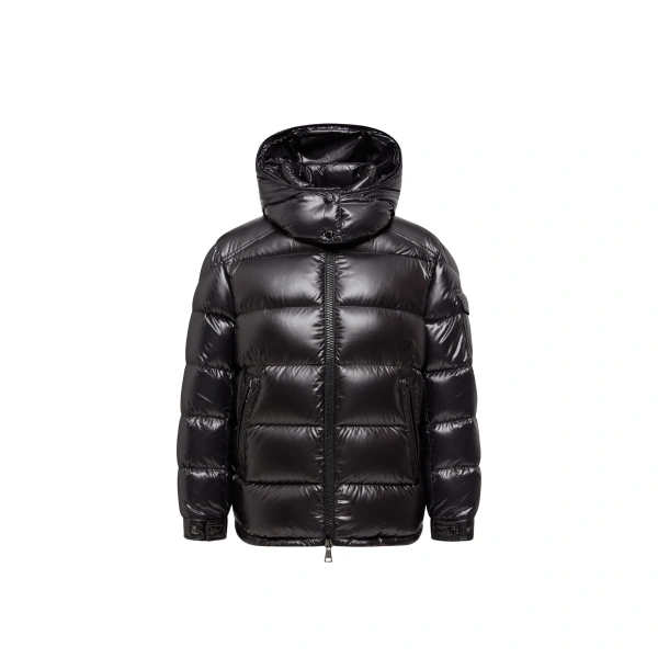 Moncler Maire Hooded Short Down Jacket in Black | Women's Puffer Jackets | Coveti