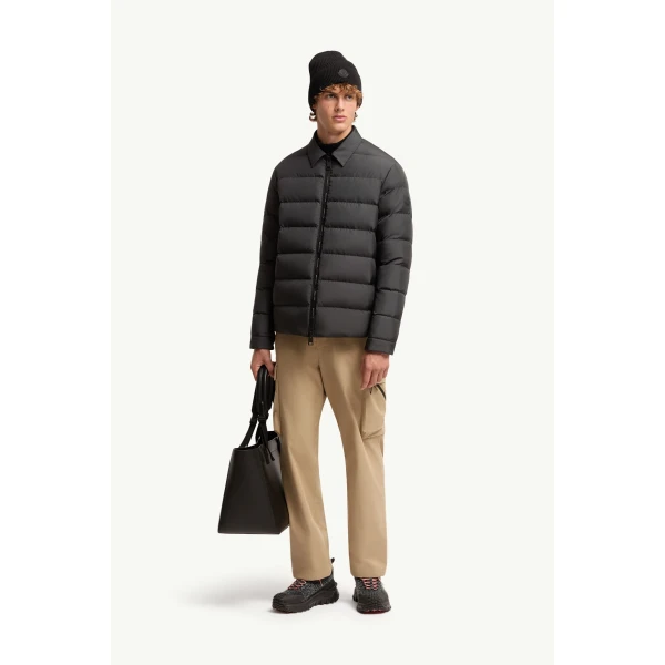 Moncler Malghette Shirt Jacket in Black, view 2 | Men's Jackets | Coveti