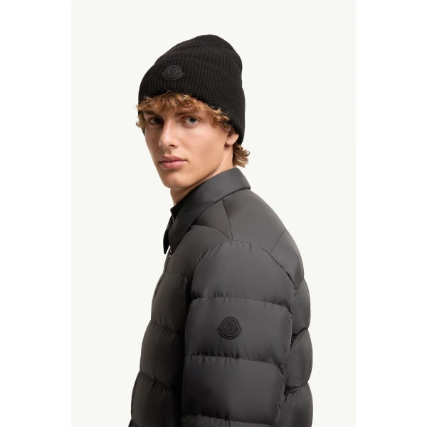 Moncler Malghette Shirt Jacket in Black, view 3 | Men's Jackets | Coveti
