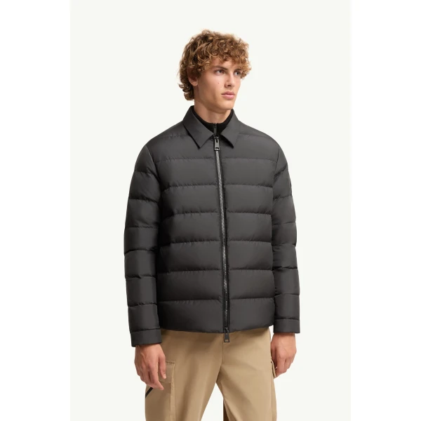 Moncler Malghette Shirt Jacket in Black, view 4 | Men's Jackets | Coveti