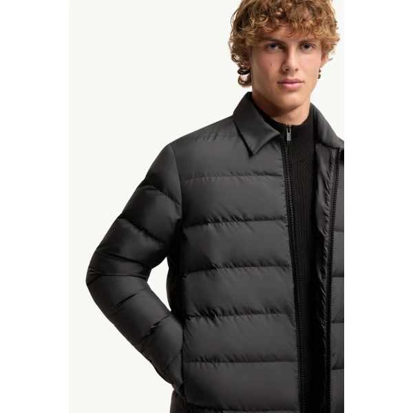 Moncler Malghette Shirt Jacket in Black, view 6 | Men's Jackets | Coveti