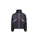 Moncler Marmacy Hooded Jacket in Navy Blue | Women's Jackets | Coveti