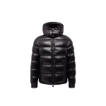 Moncler Maya Hooded Short Down Jacket in Black | Men's Jackets | Coveti