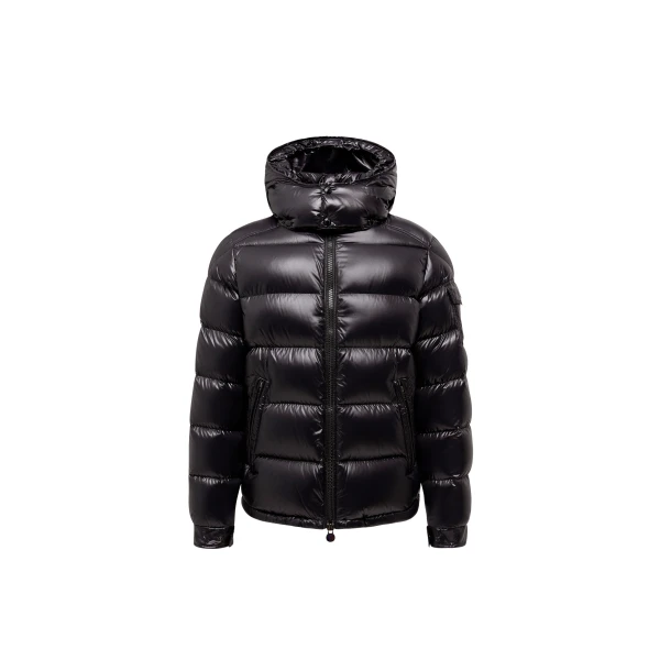 Moncler Maya Hooded Short Down Jacket in Black | Men's Jackets | Coveti