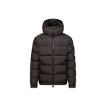 Moncler Maya Matte Short Down Jacket in Black | Men's Jackets | Coveti