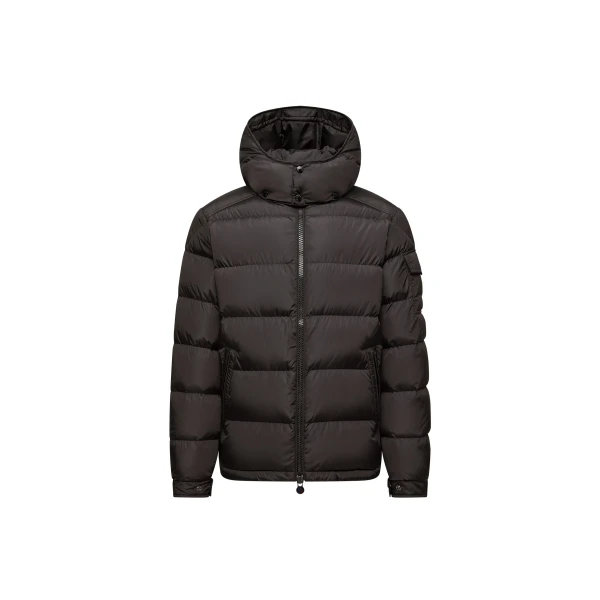 Moncler Maya Matte Short Down Jacket in Black | Men's Jackets | Coveti