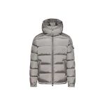 Moncler Maya Matte Short Down Jacket in Gray | Men's Jackets | Coveti