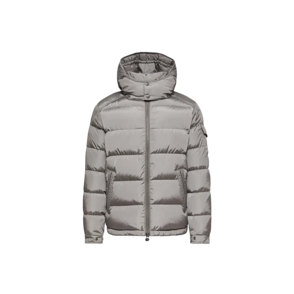 Moncler Maya Matte Short Down Jacket in Gray | Men's Jackets | Coveti