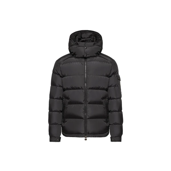 Maya Matte Short Down Jacket in Navy Blue