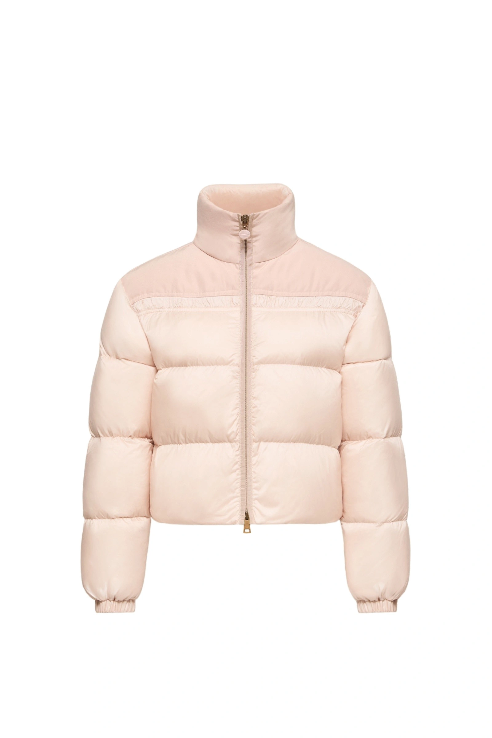 Moncler Meditation Short Down Jacket in Light Pink Moncler Meditation Short Down Jacket in Light Pink | Women's Puffer Jackets | Coveti