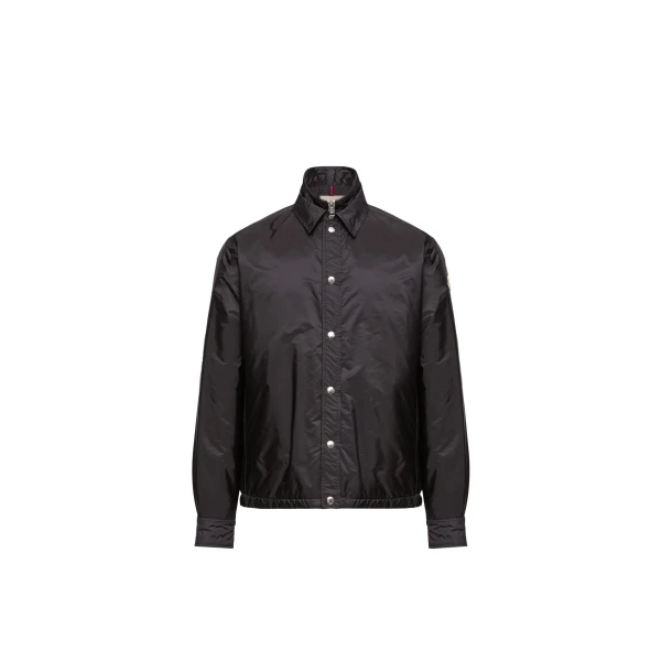 Moncler Meridelle Down Shirt Jacket in Navy Blue | Men's Jackets | Coveti