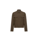 Moncler Micro Madras Flannel Shirt Jacket in Brown Moncler Micro Madras Flannel Shirt Jacket in Brown | Men's Jackets | Coveti