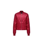 Moncler Moncler + Rick Owens Geocamo Flight Down Bomber Jacket in Berry Red | Men's Jackets | Coveti
