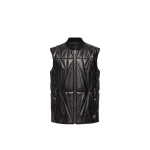 Moncler Moncler + Rick Owens Geocamo Flight Nappa Leather Gilet in Black | Men's Jackets | Coveti