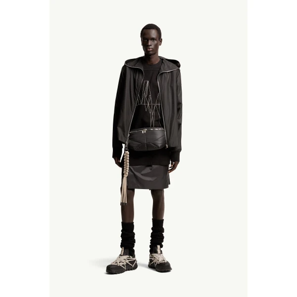 Moncler Moncler + Rick Owens Ziplock Jacket in Black, view 2 | Men's Jackets | Coveti
