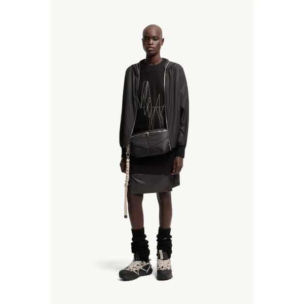 Moncler Moncler + Rick Owens Ziplock Jacket in Black, view 3 | Men's Jackets | Coveti
