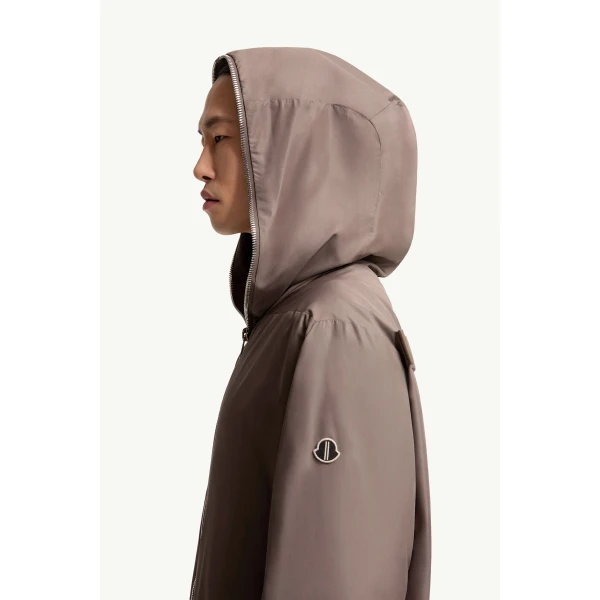 Moncler Moncler + Rick Owens Ziplock Jacket in Taupe, view 4 | Men's Jackets | Coveti
