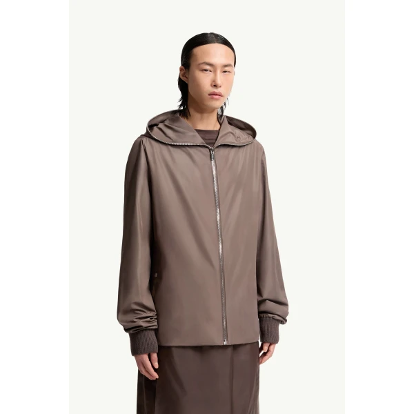 Moncler Moncler + Rick Owens Ziplock Jacket in Taupe, view 6 | Men's Jackets | Coveti