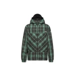 Moncler Moncler x Fragment Jitsuyo Hooded Windbreaker in Black & Green | Men's Jackets | Coveti