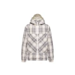 Moncler Moncler x Fragment Jitsuyo Hooded Windbreaker in White & Gray | Men's Jackets | Coveti