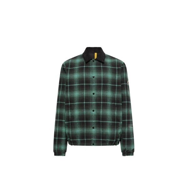 Moncler x Fragment Ryuha Reversible Shirt Jacket in Black & Green