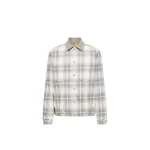 Moncler Moncler x Fragment Ryuha Reversible Shirt Jacket in White & Gray | Men's Jackets | Coveti