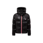 Moncler Montbeliard Hooded Short Down Jacket in Black | Men's Jackets | Coveti