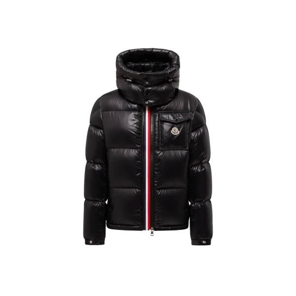 Moncler Montbeliard Hooded Short Down Jacket in Black | Men's Jackets | Coveti
