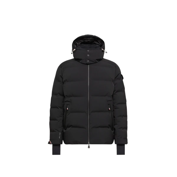 Moncler Montgetech Hooded Insulated Ski Jacket in Black | Men's Skiwear | Coveti