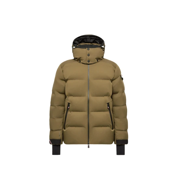 Montgetech Hooded Insulated Ski Jacket in Olive Green
