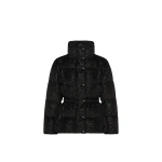 Moncler Mouettes Short Down Jacket in Black | Women's Puffer Jackets | Coveti