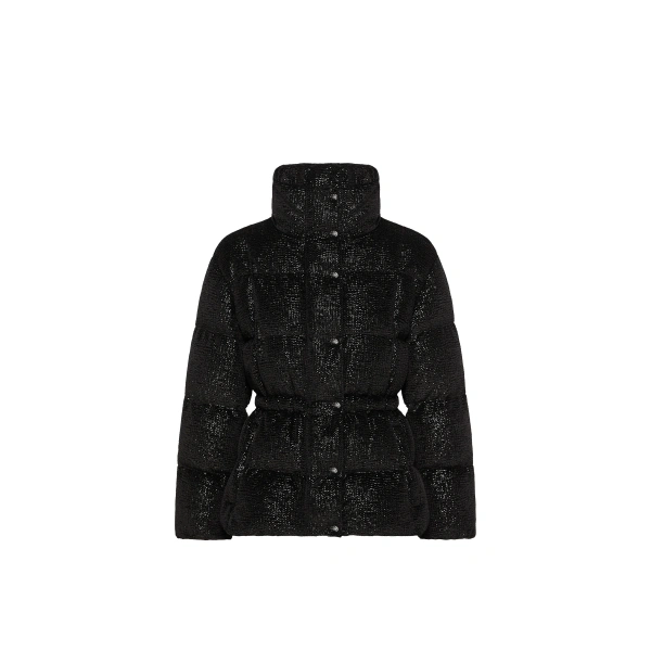 Moncler Mouettes Short Down Jacket in Black | Women's Puffer Jackets | Coveti