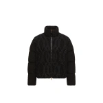 Moncler Nitidule Boucle Short Down Jacket in Black | Women's Tweed Jackets | Coveti